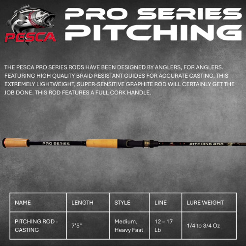 ROD PESCA GEN3 PITCHING 7'5 MHF ROD PESCA GEN3 PITCHING 7'5 MHF